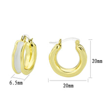 Load image into Gallery viewer, 3W1737G - Flash Gold Brass Earring with Epoxy in No Stone