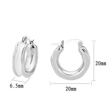 Load image into Gallery viewer, 3W1737 - Imitation Rhodium Brass Earring with Epoxy in No Stone