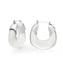Load image into Gallery viewer, 3W1738 - Imitation Rhodium Brass Earring with Synthetic in Clear