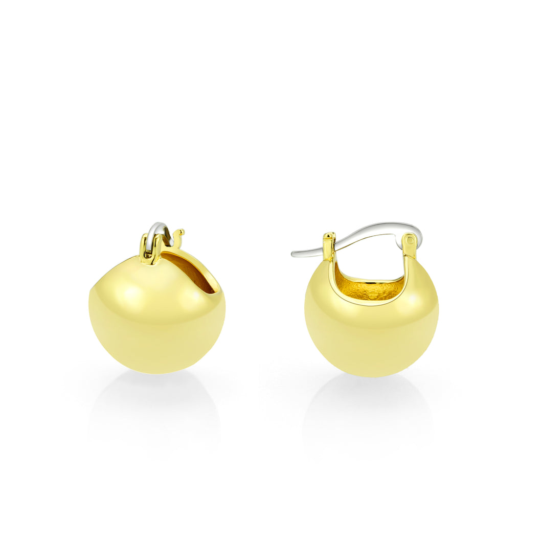 3W1753G - Flash Gold Brass Earring with NoStone in No Stone