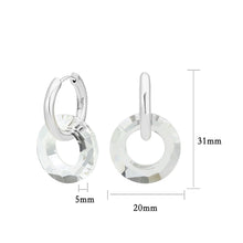 Load image into Gallery viewer, 3W1754 - Imitation Rhodium Brass Earring with Synthetic in Clear