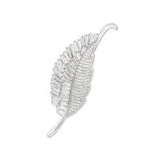 Load image into Gallery viewer, 3W1765 - Imitation Rhodium Brass Brooches with AAA Grade CZ in Clear