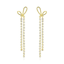 Load image into Gallery viewer, 3W1768G - Flash Gold Brass Earring with Top Grade Crystal in Clear