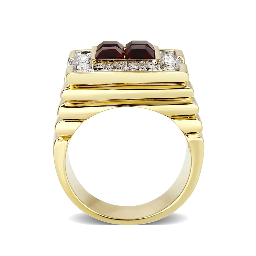 AI053 - Gold Plated Shield Ring main image 1