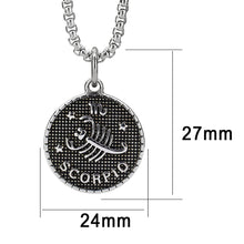 Load image into Gallery viewer, TK3926 - High polished (no plating) Stainless Steel Chain Pendant with NoStone in No Stone