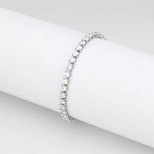 Load image into Gallery viewer, TK3947 - High polished (no plating) Stainless Steel Bracelet with AAA Grade CZ in Clear