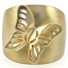 Load image into Gallery viewer, 0W369 - Matte Gold &amp; Gold Brass Ring with No Stone