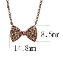 Load image into Gallery viewer, 3W1132 - IP Coffee light Brass Chain Pendant with AAA Grade CZ  in Light Coffee