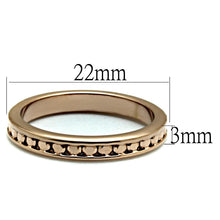 Load image into Gallery viewer, 3W1139 - IP Rose Gold(Ion Plating) Brass Ring with AAA Grade CZ  in Metallic Light Gold