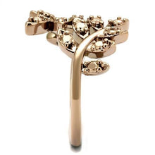 Load image into Gallery viewer, 3W1194 - IP Rose Gold(Ion Plating) Brass Ring with AAA Grade CZ  in Metallic Light Gold