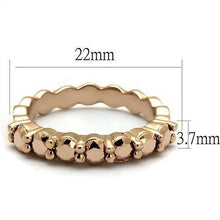 Load image into Gallery viewer, 3W1195 - IP Rose Gold(Ion Plating) Brass Ring with AAA Grade CZ  in Metallic Light Gold