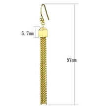 Load image into Gallery viewer, 3W1207 - Gold Brass Earrings with Top Grade Crystal  in Clear