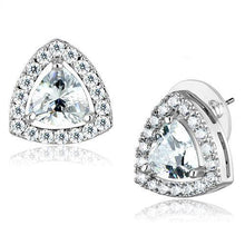 Load image into Gallery viewer, 3W1244 - Rhodium Brass Jewelry Sets with AAA Grade CZ  in Clear