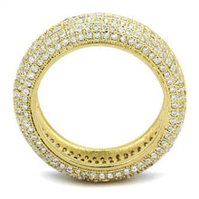 Load image into Gallery viewer, 3W1272 - Gold Brass Ring with AAA Grade CZ  in Clear