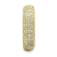 Load image into Gallery viewer, 3W1272 - Gold Brass Ring with AAA Grade CZ  in Clear