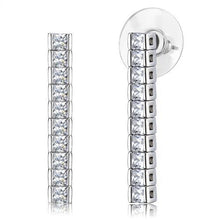 Load image into Gallery viewer, 3W1316 - Rhodium Brass Jewelry Sets with AAA Grade CZ  in Clear