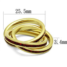 Load image into Gallery viewer, 3W1328 - Gold Brass Ring with Synthetic Synthetic Glass in Siam