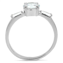 Load image into Gallery viewer, 3W1339 - Rhodium Brass Ring with AAA Grade CZ  in Clear
