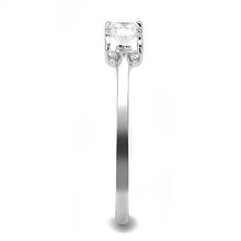 Load image into Gallery viewer, 3W1385 - Rhodium 925 Sterling Silver Ring with AAA Grade CZ  in Clear
