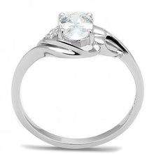Load image into Gallery viewer, 3W1388 - Rhodium 925 Sterling Silver Ring with AAA Grade CZ  in Clear