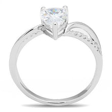 Load image into Gallery viewer, 3W1389 - Rhodium 925 Sterling Silver Ring with AAA Grade CZ  in Clear