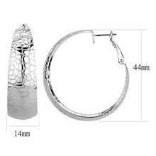 Load image into Gallery viewer, 3W1397 - Rhodium Brass Earrings with No Stone