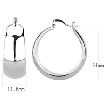 Load image into Gallery viewer, 3W1400 - Rhodium Brass Earrings with No Stone