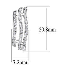 Load image into Gallery viewer, 3W1412 - Rhodium Brass Jewelry Sets with AAA Grade CZ  in Clear