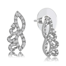 Load image into Gallery viewer, 3W1414 - Rhodium Brass Jewelry Sets with AAA Grade CZ  in Clear