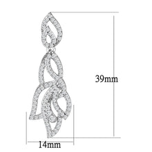 Load image into Gallery viewer, 3W1420 - Rhodium Brass Jewelry Sets with AAA Grade CZ  in Clear