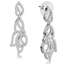 Load image into Gallery viewer, 3W1420 - Rhodium Brass Jewelry Sets with AAA Grade CZ  in Clear