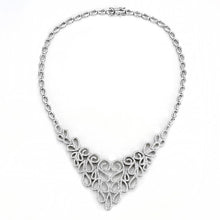 Load image into Gallery viewer, 3W1426 - Rhodium Brass Jewelry Sets with AAA Grade CZ  in Clear