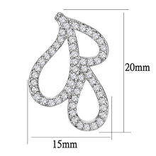 Load image into Gallery viewer, 3W1426 - Rhodium Brass Jewelry Sets with AAA Grade CZ  in Clear