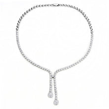 Load image into Gallery viewer, 3W1428 - Rhodium Brass Jewelry Sets with AAA Grade CZ  in Clear