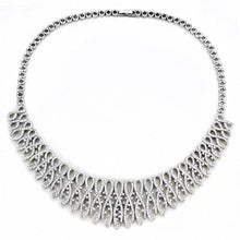 Load image into Gallery viewer, 3W1432 - Rhodium Brass Jewelry Sets with AAA Grade CZ  in Clear