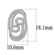 Load image into Gallery viewer, 3W1433 - Rhodium Brass Jewelry Sets with AAA Grade CZ  in Clear