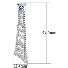 Load image into Gallery viewer, 3W1434 - Rhodium Brass Jewelry Sets with AAA Grade CZ  in Clear