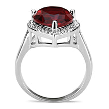 Load image into Gallery viewer, 3W1438 - Rhodium Brass Ring with Synthetic Synthetic Glass in Siam