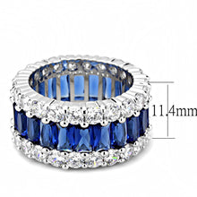 Load image into Gallery viewer, 3W1527 - Rhodium Brass Ring with Synthetic  in Montana