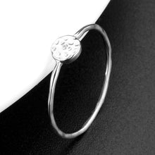 Load image into Gallery viewer, 3W1614 - Rhodium Brass Ring with AAA Grade CZ in Clear