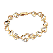 Load image into Gallery viewer, 3W1633 - Flash Rose Gold Brass Bracelet with AAA Grade CZ in Clear