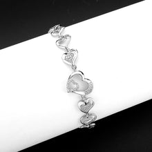 Load image into Gallery viewer, 3W1634 - Rhodium Brass Bracelet with AAA Grade CZ in Clear