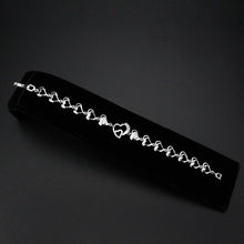 Load image into Gallery viewer, 3W1634 - Rhodium Brass Bracelet with AAA Grade CZ in Clear