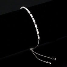 Load image into Gallery viewer, 3W1652 - Rhodium Brass Bracelet with AAA Grade CZ in Clear