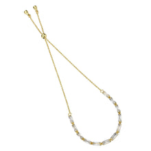 Load image into Gallery viewer, 3W1653 - Gold Brass Bracelet with AAA Grade CZ in Clear