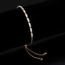 Load image into Gallery viewer, 3W1654 - Rose Gold Brass Bracelet with AAA Grade CZ in Clear