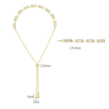 Load image into Gallery viewer, 3W1656 - Gold Brass Bracelet with AAA Grade CZ in Clear