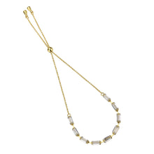 Load image into Gallery viewer, 3W1656 - Gold Brass Bracelet with AAA Grade CZ in Clear