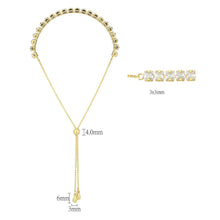 Load image into Gallery viewer, 3W1668 - Gold Brass Bracelet with AAA Grade CZ in Clear
