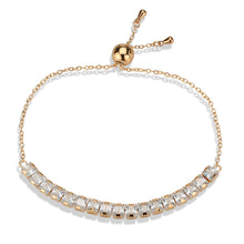 Load image into Gallery viewer, 3W1672 - Rose Gold Brass Bracelet with AAA Grade CZ in Clear